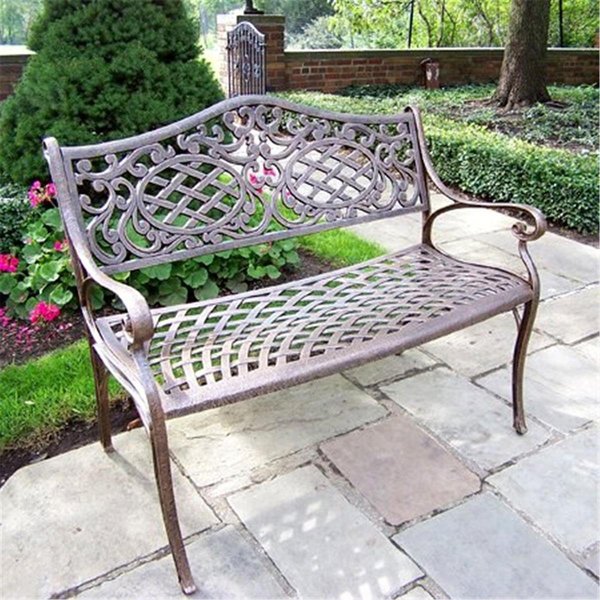 Oakland Living Corporation Oakland Living 2107-AB - Mississippi Settee - Antique Bronze 2107-AB